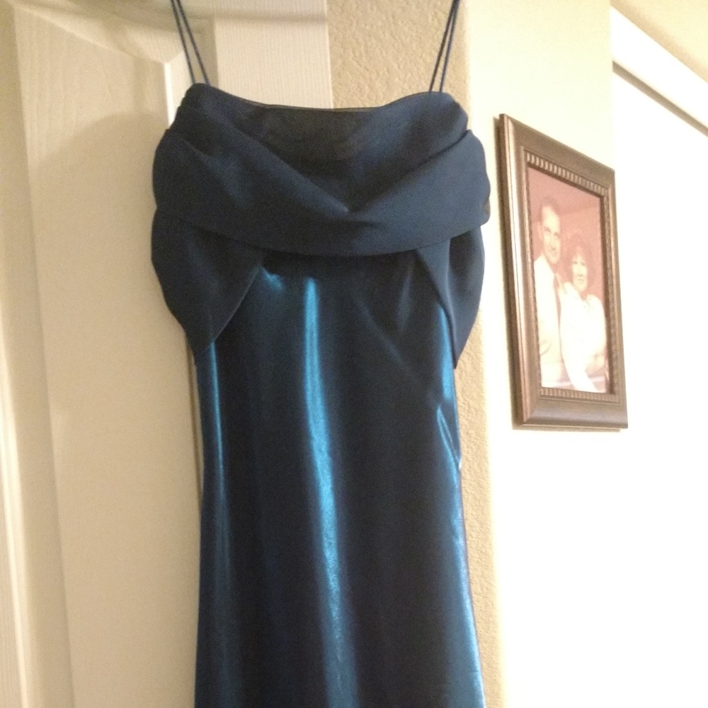 Beautiful long teal gown